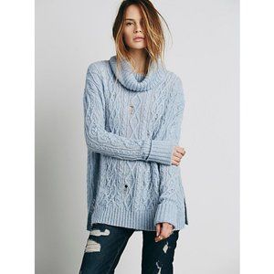 Free People Love Worn Cable Turtleneck S